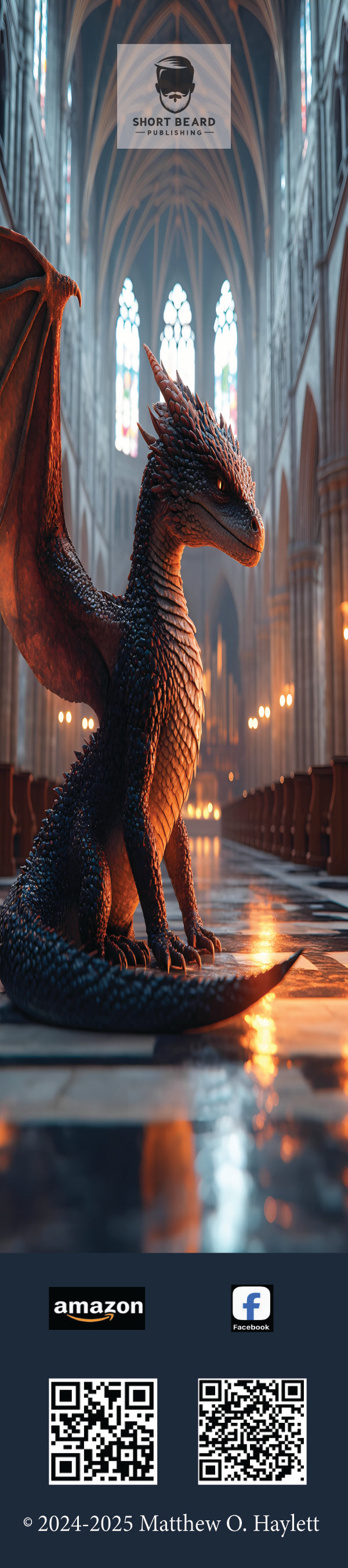 Chaos Dragon Bookmark — 2" x 9" Premium Cardstock, Gloss-Coated with Colored Tassel by Short Beard Publishing